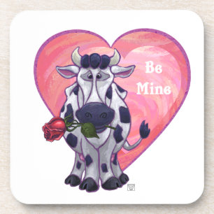 Dessous-de-verre Saint Valentin de la vache