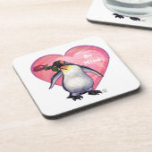 Dessous-de-verre Saint-Valentin Penguin (Côté gauche)