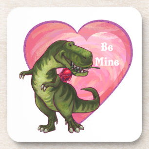 Dessous-de-verre Saint Valentin Tyrannosaurus