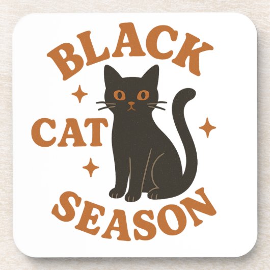 Dessous-de-verre saison des chats noirs (Devant)
