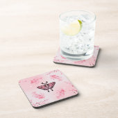 Dessous-de-verre Sakura Bliss, Pink Moth, Arrière - plan Sakura (Côté Droit)