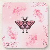 Dessous-de-verre Sakura Bliss, Pink Moth, Arrière - plan Sakura (Devant)