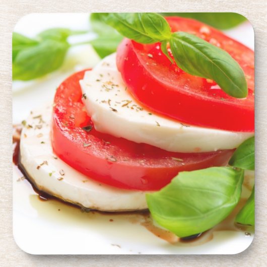 Dessous-de-verre Salade de Caprese. Tranches de tomate et de (Devant)