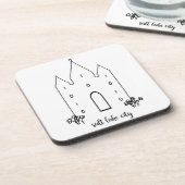 Dessous-de-verre salke city utatemple (Côté gauche)