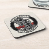 Dessous-de-verre Salon de coiffeur Retro Personnalisé (Côté gauche)