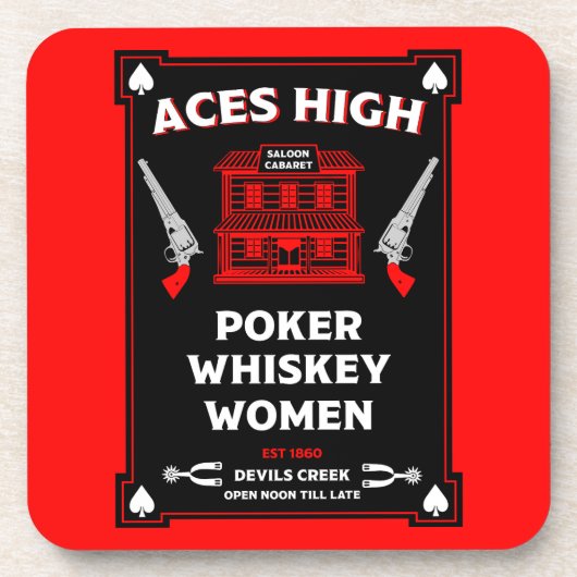 Dessous-de-verre Salon de la Frontière Américaine Cowboy (Devant)