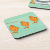 Dessous-de-verre Salutations de Pâques Chicks Vert (Côté gauche)