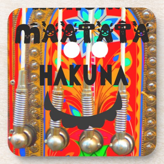 Dessous-de-verre Samba couleurs du carnaval Hakuna Matata blings.pn (Devant)