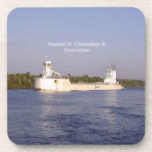 Dessous-de-verre Samuel D. Champlain & Innovation ensemble de 6 des