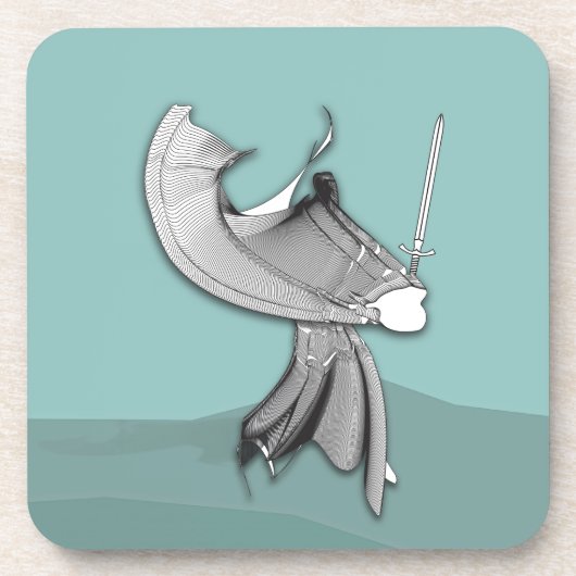 Dessous-de-verre Samurai numérique (Devant)