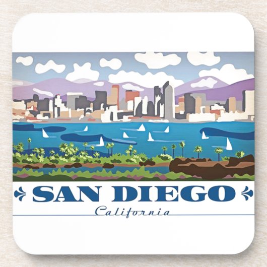 Dessous-de-verre San Diego Skyline (Devant)
