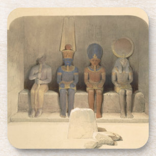 Dessous-de-verre Sanctuaire du temple d'Abu Simbel, de "Egypte