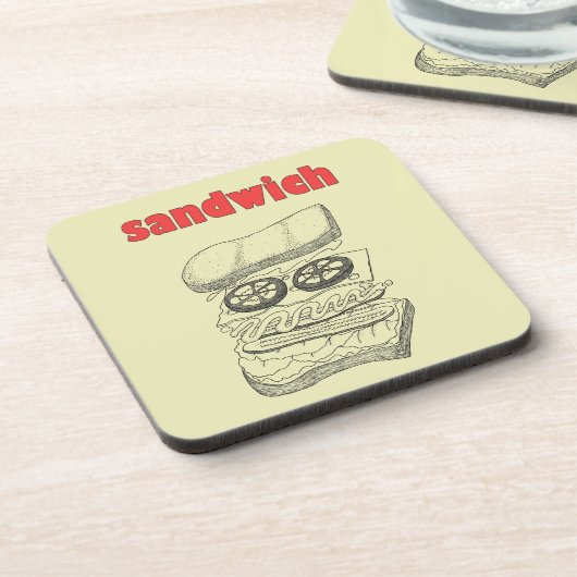 Dessous-de-verre Sandwich (Côté gauche)