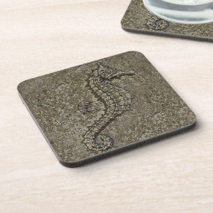 Dessous-de-verre Sandy Textured Seahorse Photo