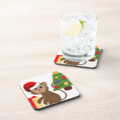 Dessous-de-verre santa claus monkey emoji (Côté Droit)