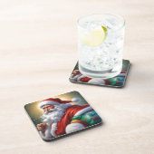 Dessous-de-verre Santa Clause Joyeux Noël Bonne année (Côté Droit)