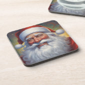 Dessous-de-verre Santa Clause Joyeux Noël Bonne année (Côté gauche)