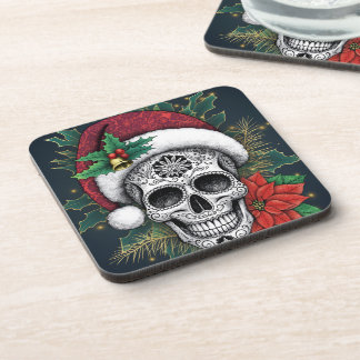 Dessous-de-verre Santa Sugar Skull