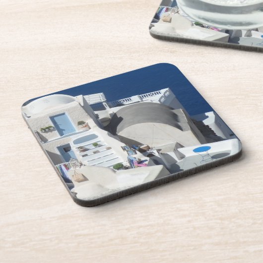 Dessous-de-verre Santorin, Grèce (Côté gauche)