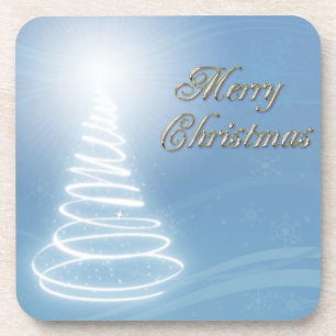 Dessous-de-verre Sapin de Noël abstrait