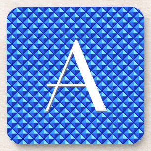 Dessous-de-verre Sapphire Blue, enamel look, étudiant ded grid
