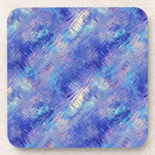 Dessous-de-verre Sapphire Blue Scribbled Texture (Devant)