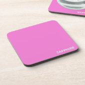Dessous-de-verre Sapphire pink colour (Côté gauche)