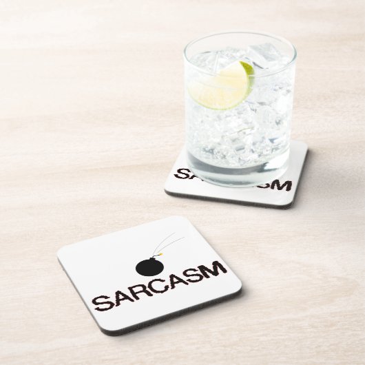 Dessous-de-verre Sarcasme bombardée (Côté Droit)