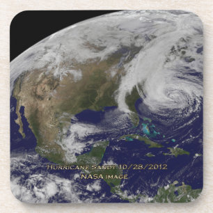 Dessous-de-verre Satellite View of Hurricane Sandy