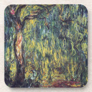 Dessous-de-verre Saule pleureur par Claude Monet, Beaux-Arts Vintag