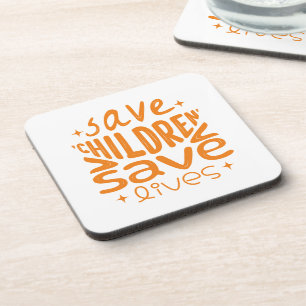 Dessous-de-verre Sauver les enfants, sauver des vies