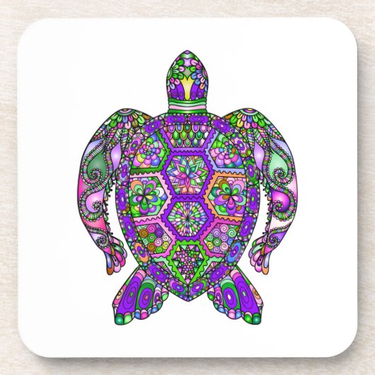 Dessous-de-verre Sauvez les tortues marines (Devant)