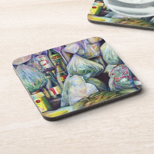 Dessous-de-verre Saveurs séchées à Singapour (Côté gauche)