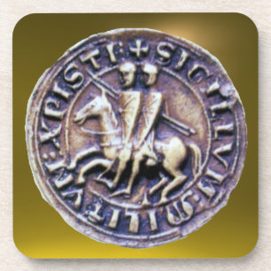 Dessous-de-verre SCEAU DES CHEVALIERS MODÈLE JEU jaune