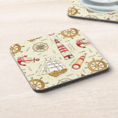 Dessous-de-verre Scène océanique (Côté gauche)