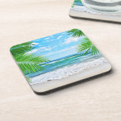 Dessous-de-verre Scène Océanique dessous de verre-Tropicale (Côté gauche)