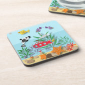 Dessous-de-verre Scène sous-marine colorée  (Côté gauche)