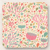 Dessous-de-verre Schéma floral clair (Devant)