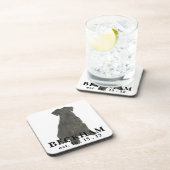 Dessous-de-verre Schnauzer noir personnalisé (Côté Droit)