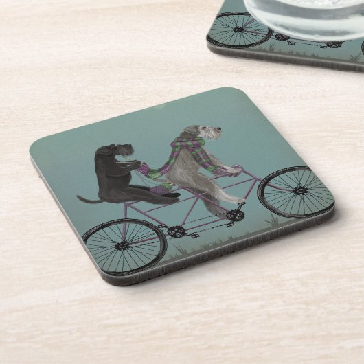 Dessous-de-verre Schnauzer Tandem (Côté gauche)