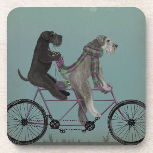 Dessous-de-verre Schnauzer Tandem