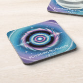 Dessous-de-verre Schumann Resonance 7.83 Hz Plastic Coaster Set (Côté gauche)