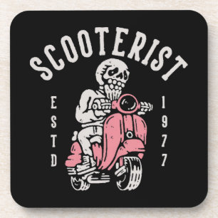 Dessous-de-verre scooteriste votre slogan ici