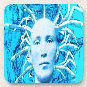 Dessous-de-verre Scorpion bleu