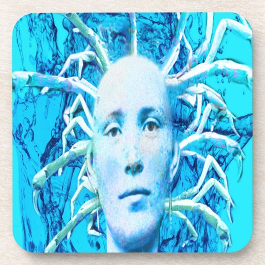 Dessous-de-verre Scorpion bleu (Devant)