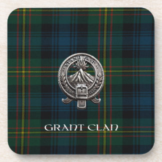 Dessous-de-verre Scottish Grant Clan Tartan & Crest