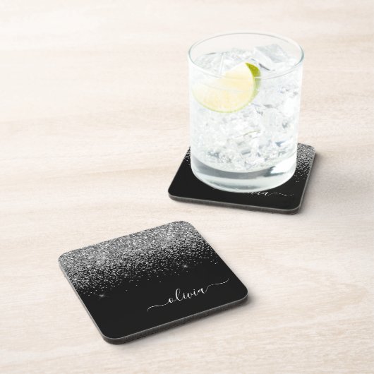 Dessous-de-verre Script Monogram Girly Name (Côté Droit)