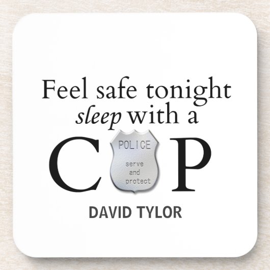 Dessous-de-verre Se sentir en sécurité ce soir ! (Devant)