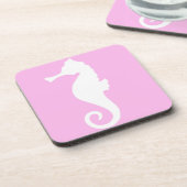 Dessous-de-verre Seahorse rose (Côté gauche)