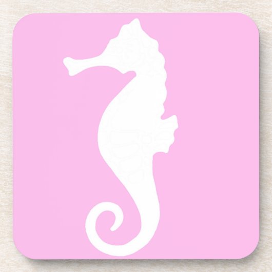 Dessous-de-verre Seahorse rose (Devant)
